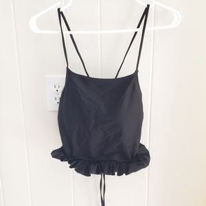 Black Swim Top